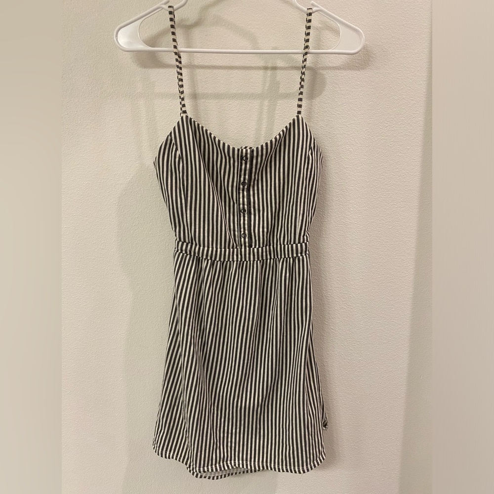 O'Neill Black and White Striped Dress